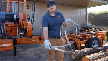 How to Unfold or Uncoil Sawmill Blades