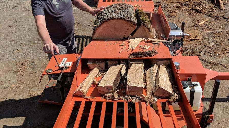 Curly Burly Milling Log Splitter
