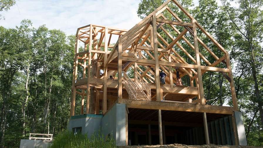 Timber frame home